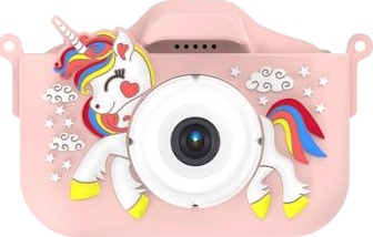 Unicorn-kamera for barn med 32GB minnekort og kortleser Rosa