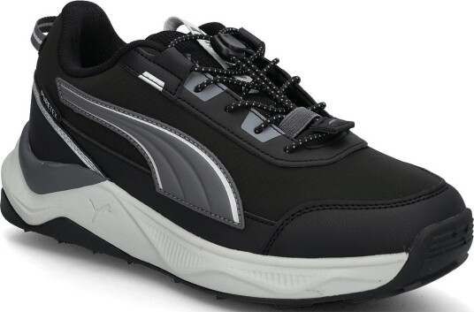 PUMA Evolve 2.0 Trail Puretex Lo Jr - PUMA BLACK-MOODY GRAY-PUMA SILVER - 36