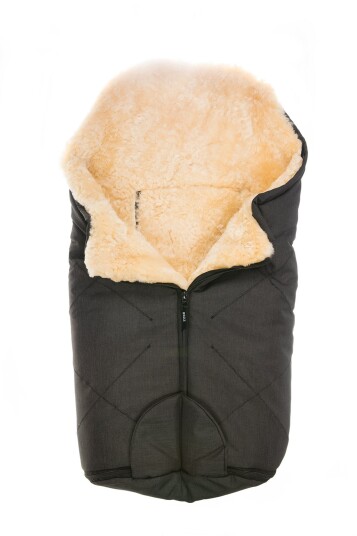 Bozz Lammeskinnspose Small Klipt Black Melange/Nature Bozz Lammeskinnspose Small Klipt Black Melange/Nature