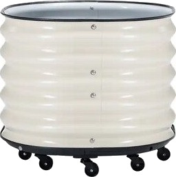 Spiselighage Plantekasse på hjul kvadrat Beige