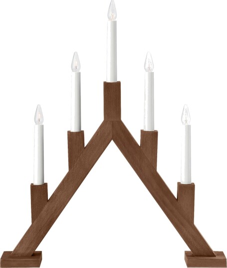Markslöjd BJURFORS Adventsstake 5 lys Mørkebrun