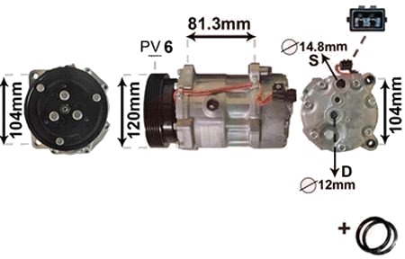 VAN WEZEL 5800K172 AC-kompressor VAN WEZEL 5800K172 AC-kompressor