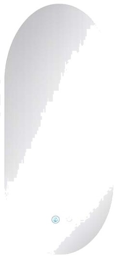 LED baderomsspeil – antidugg justerbart lys 90x55 cm