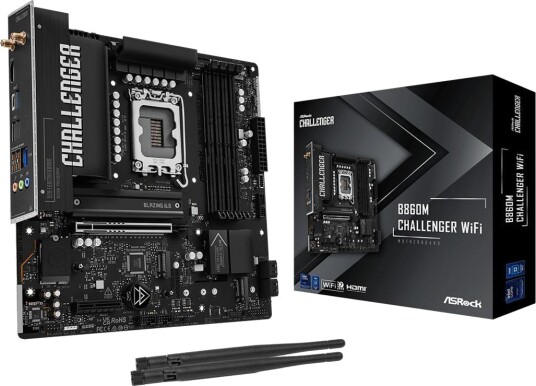 ASRock B860M Challenger Hovedkort med WiFi, Intel LGA1851, DDR5