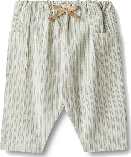Wheat Trousers Arne Aquablue Stripe (92 / 2 år)