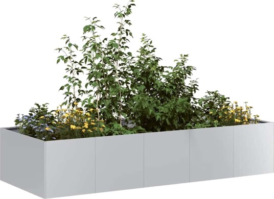 vidaXL Plantekasse 200x80x40 cm galvanisert stål