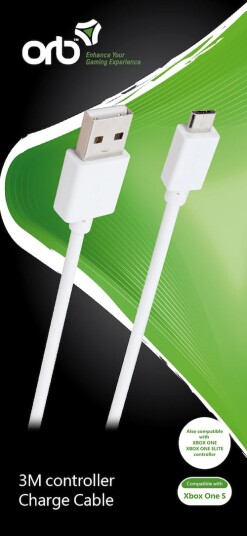 ORB controller charge cable (3m cable) - for Xbox One S ORB controller charge cable (3m cable) - for Xbox One S