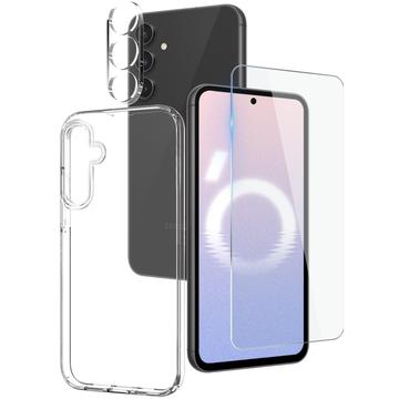 Samsung Galaxy S24 FE Northjo 3-i-1-beskyttelsessett gjennomsiktig Samsung Galaxy S24 FE Northjo 3-i-1-beskyttelsessett gjennomsiktig
