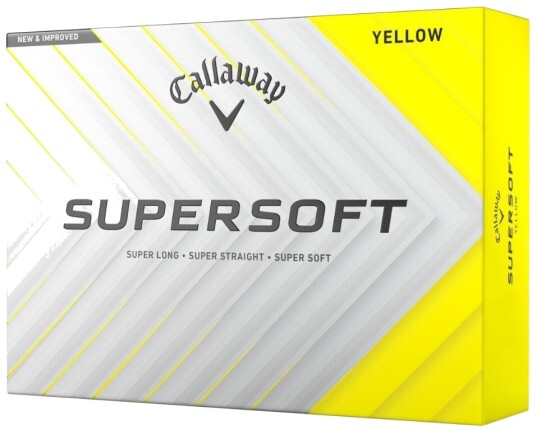 Callaway Supersoft Golfball Gul Callaway Supersoft Golfball Gul
