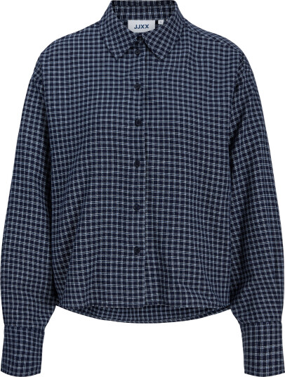 JJXX Kids Jxjamie Check Flannel Ls Short Wvn Grl   Navy   140