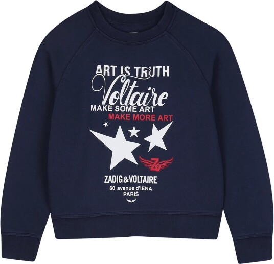 Zadig & Voltaire Kids Sweatshirt NAVY 176 Zadig & Voltaire Kids Sweatshirt NAVY 176