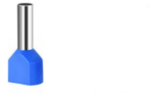 Tylle | Ledningsavslutter for 2 ledere 100 stk Blå tylle 2×4.0mm²