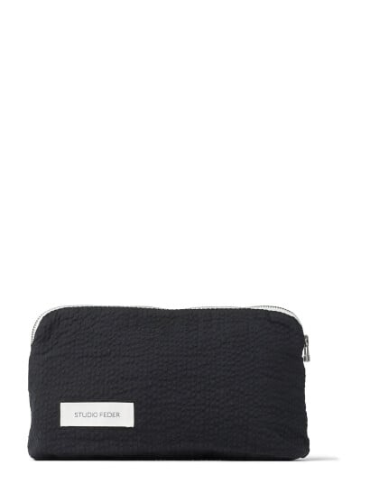 STUDIO FEDER Celia Mini Toiletry Bag - Black - 22X12X8CM