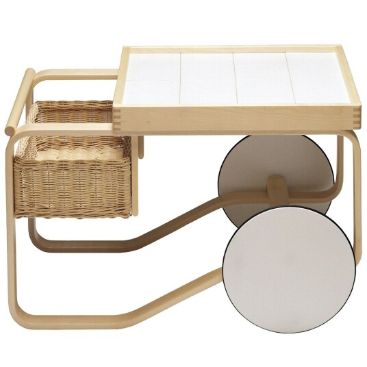 Artek Tea Trolley 900 Serveringsvogn Hvit