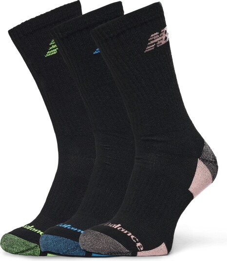 New Balance Performance Cushioned Crew 3 Pack Black XL