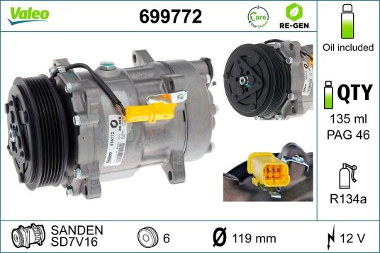 AC kompressor VALEO 699772 AC kompressor VALEO 699772