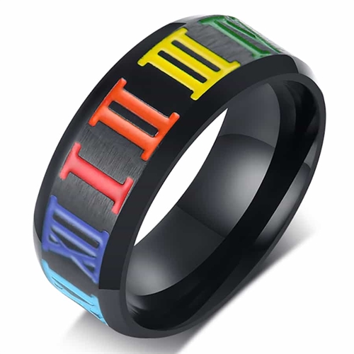 Rome pride ring i stål. Rome pride ring i stål.