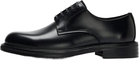 Selected Slmbobby Leather Derby Shoe Noos Black 40