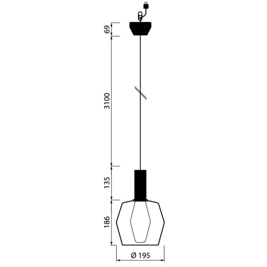 Airam Wirkkala LED K2 142 klart glass