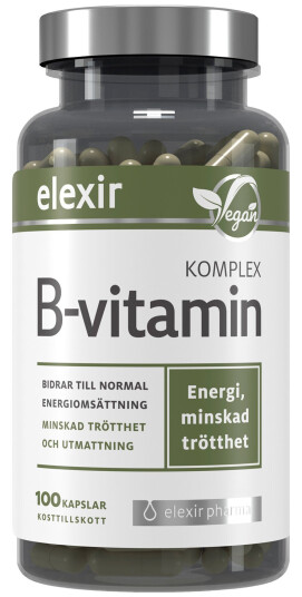 Elexir Pharma B Vitamin Komplex 100 stk Elexir Pharma B Vitamin Komplex 100 stk