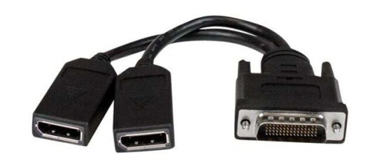 StarTech.com DMS-59 til Dual DisplayPort Kabel 20.3 cm - Svart