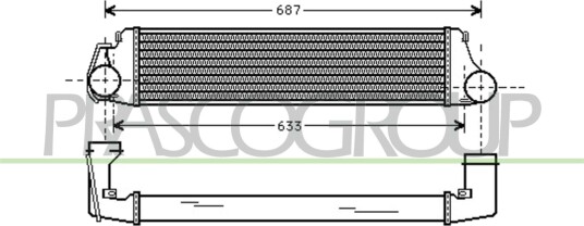 Intercooler PRASCO BM018N001