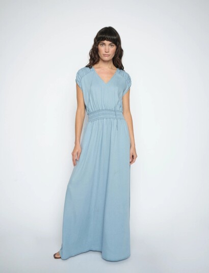 MOS MOSH Mmpaola Softy Dress Blue L MOS MOSH Mmpaola Softy Dress Blue L