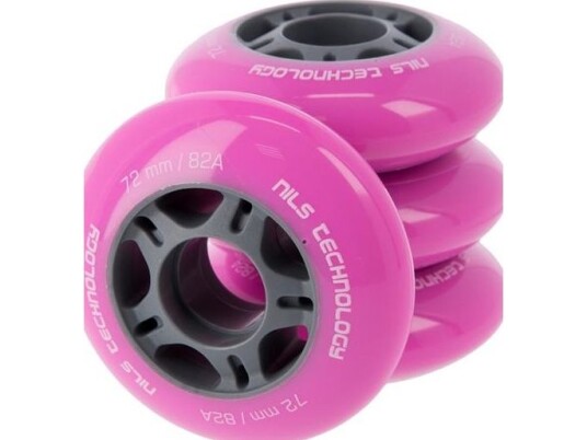 Nils Extreme Pu 72X24 82A Rosa Hjul (4 Stk) Nils Extreme