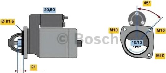 BOSCH 0 986 023 180 Starter