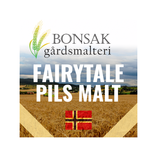 Bonsak Gårdsmalteri Fairytale Pilsner Malt 25 kg Knust 4 EBC