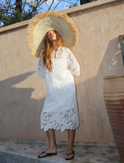crās Floricras Dress White 36 crās Floricras Dress White 36