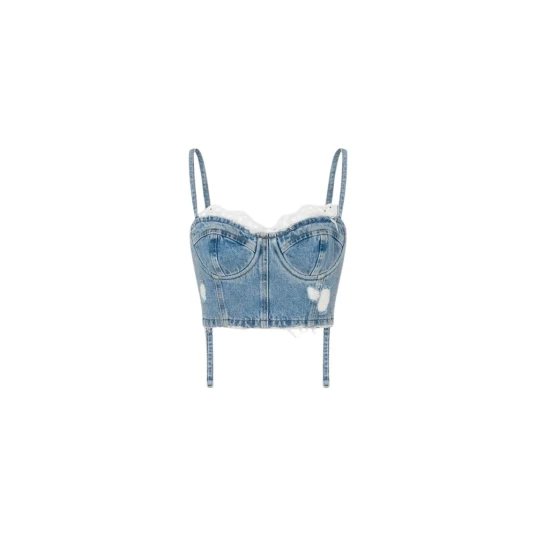 Moschino Dame Topper Blå L Moschino Dame Topper Blå L