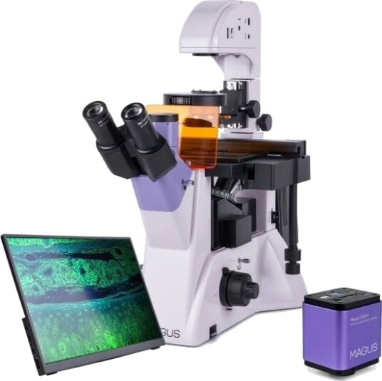 Magus Lum Vd500 Lcd Fluorescens Invertert Digitalt Mikroskop