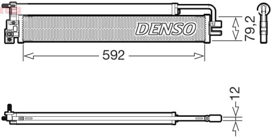 Kondensator, klimaanlegg DENSO DCN17037