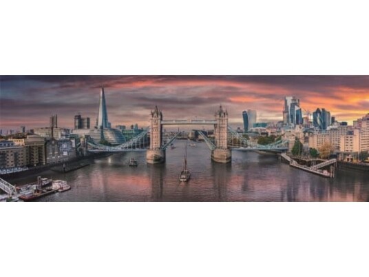 Puslespil Panorama HQC Across the River Thames 1000 brikker