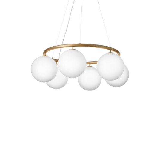 Nuura Miira 6 circular messing / opal