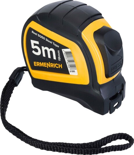 Ermenrich Målebånd Reel SQ50 Automatisk 5 m