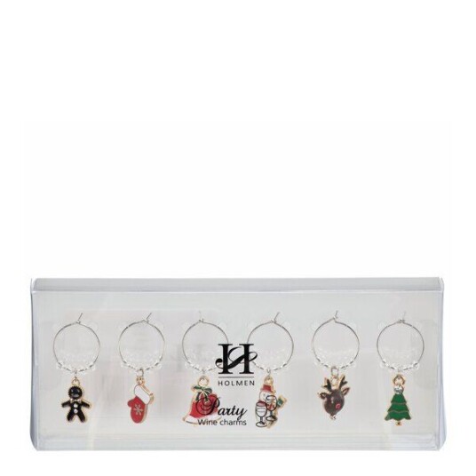 Holmen Dante julvindekor 15,5x6,5x2 cm 6 stk multi Holmen Dante julvindekor 15,5x6,5x2 cm 6 stk multi