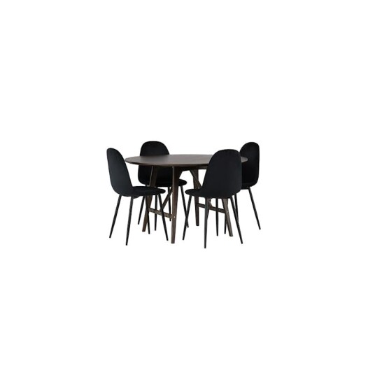 Venture Home Spisegruppe Venture Home Kaseidon Ø100 cm med 4 stk Polar Stoler GR23856