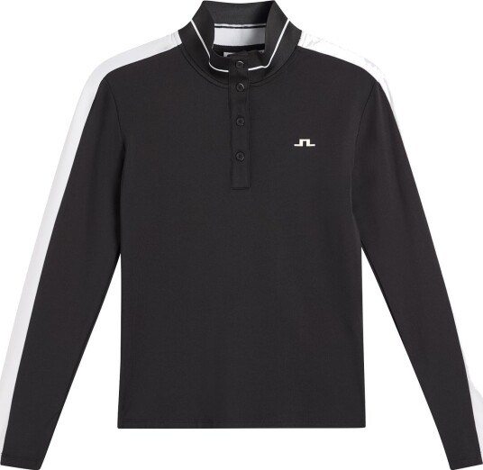 J. Lindeberg Hertta Long Sleeve Polo Black XS