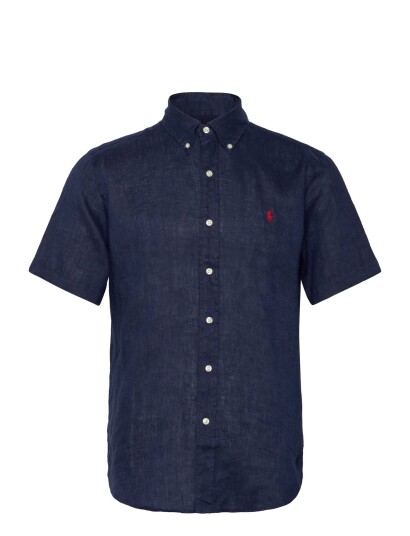 Polo Ralph Lauren Custom Fit Linen Shirt Navy XS Polo Ralph Lauren Custom Fit Linen Shirt Navy XS