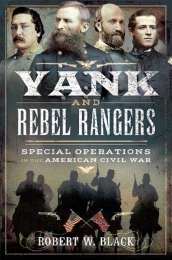 Yank And Rebel Rangers Av Robert W Black