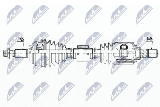 Nty Drivaksel NTY NPW NS 138