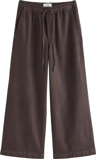 Lindex Wide Trousers   Brown   34