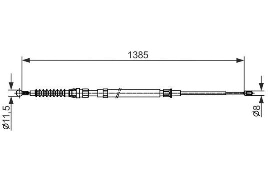 Bosch Tautrekk parkeringsbrems BOSCH 1 987 482 584