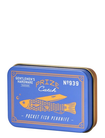 Gentlemen"s Hardware Pennkniv Fisk Blue 8X2X1.5CM Gentlemen"s Hardware Pennkniv Fisk Blue 8X2X1.5CM