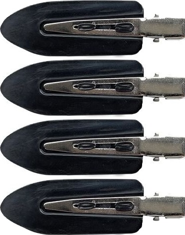 Makeup Mekka Hair Clips No Crease 4pk Black