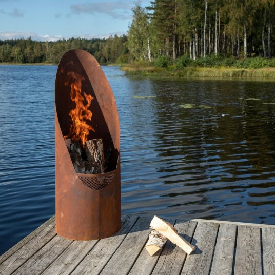Venture Home Utepeis Bastian Oransje 500mm Stål Helår