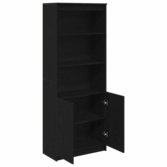 Høybord svart eik 70x35x180 cm konstruert tre