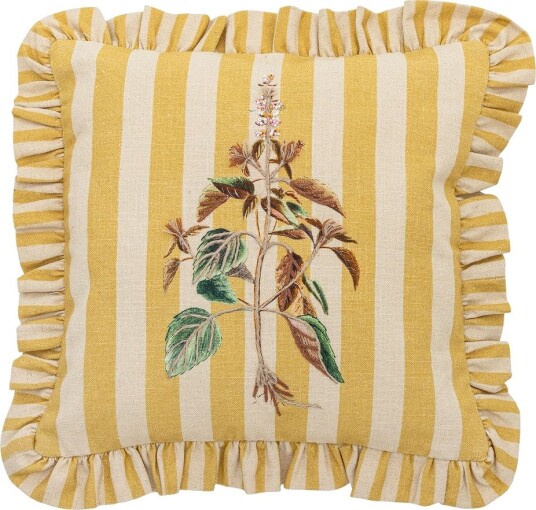 Bloomingville Camila Cushion Yellow 35X35CM Bloomingville Camila Cushion Yellow 35X35CM